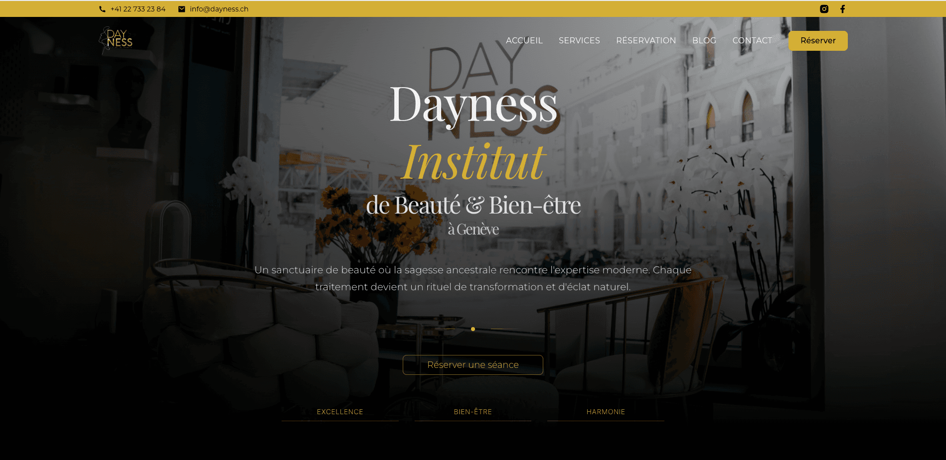 Dayness Institut - Plateforme de réservation